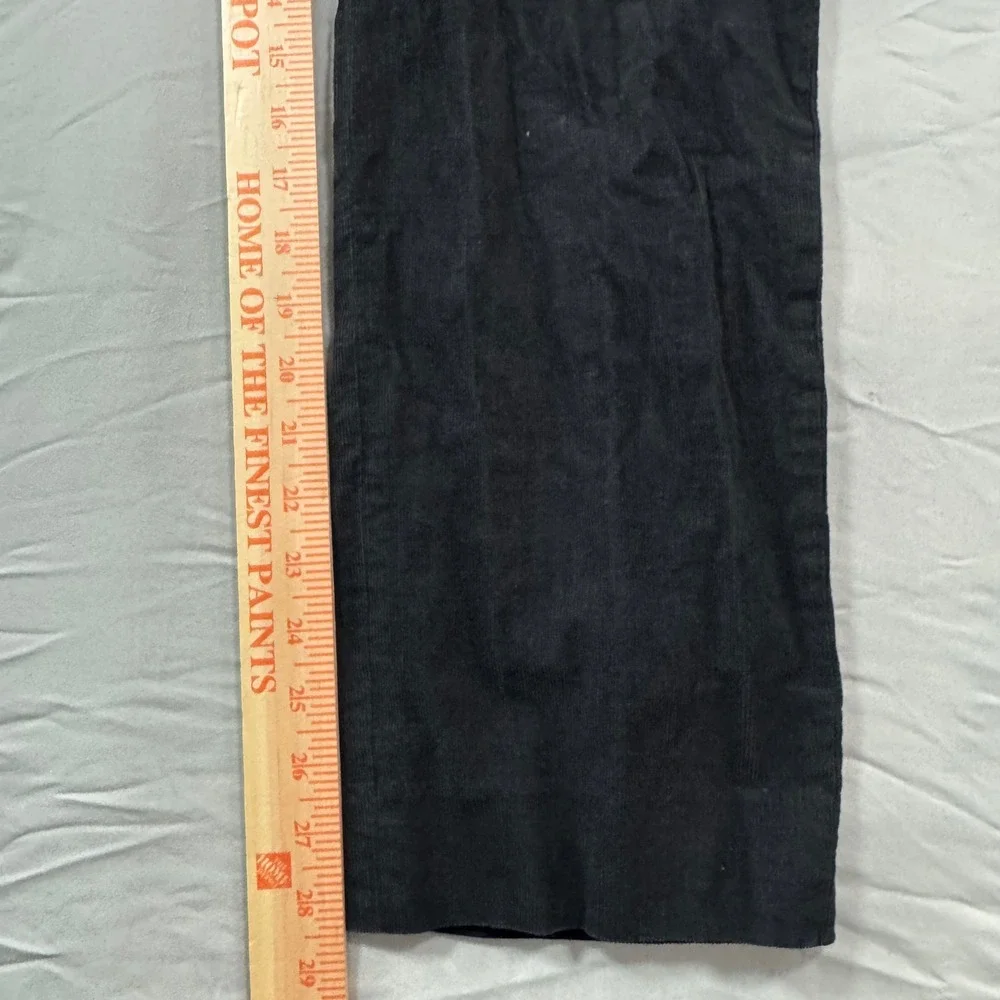 Theory Mens Marlo Helos Black Corduroy Slim Straight Pants 32 (Fits 31 x 28.5)